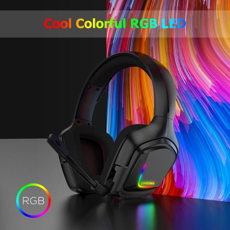ONIKUMA K20 PS4 ชุดหูฟังชุดหูฟังสเตอริโอพร้อมไมโครโฟน/ไฟ LED สำหรับ XBox One/แท็บเล็ตแล็ปท็อป