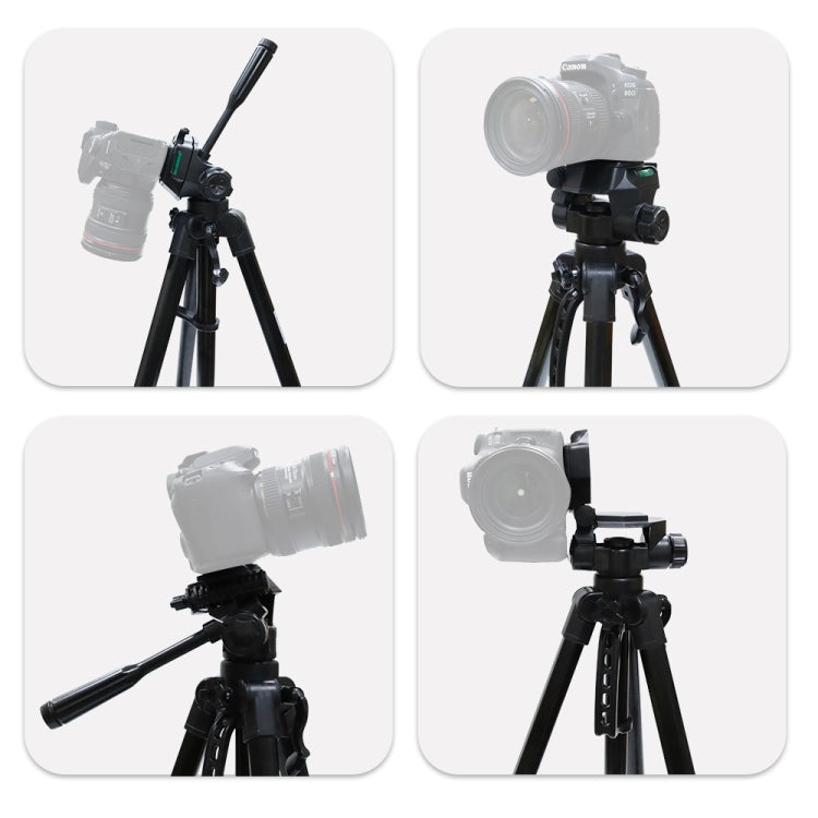 L-3600 Live ขาตั้งกล้องพร้อมสามมิติ Damping Gimbal ที่ถอดออกได้อย่างรวดเร็วแผ่นปรับความสูง 62-170 ซม. สำหรับกล้อง SLR Live Light โปรเจคเตอร์ (สีดำ), L-3600