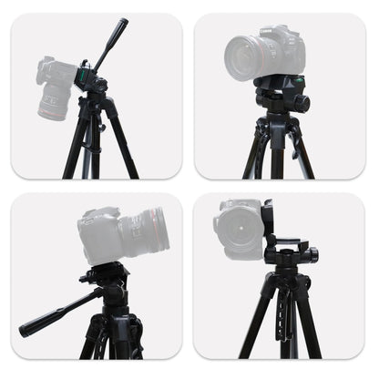 L-3600 Live ขาตั้งกล้องพร้อมสามมิติ Damping Gimbal ที่ถอดออกได้อย่างรวดเร็วแผ่นปรับความสูง 62-170 ซม. สำหรับกล้อง SLR Live Light โปรเจคเตอร์ (สีดำ), L-3600