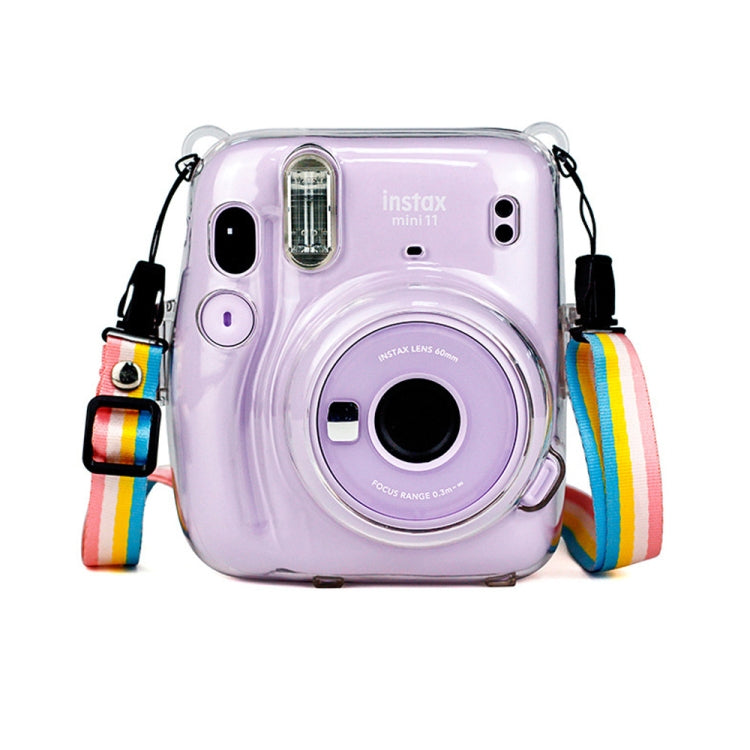 Richwell Carry เคส กระเป๋าคริสตัลปกแข็งพร้อมสายสะพายสำหรับ Fujifilm Instax Mini 11