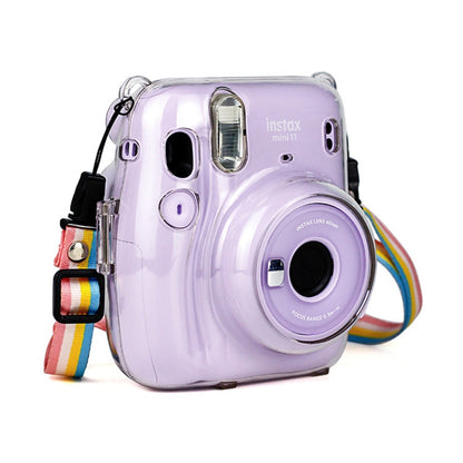 Richwell Carry เคส กระเป๋าคริสตัลปกแข็งพร้อมสายสะพายสำหรับ Fujifilm Instax Mini 11