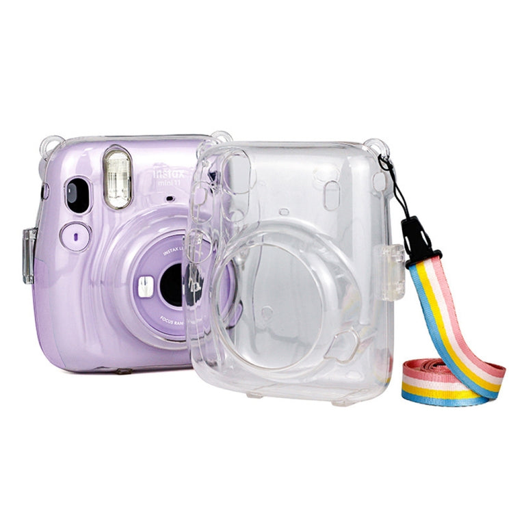 Richwell Carry เคส กระเป๋าคริสตัลปกแข็งพร้อมสายสะพายสำหรับ Fujifilm Instax Mini 11
