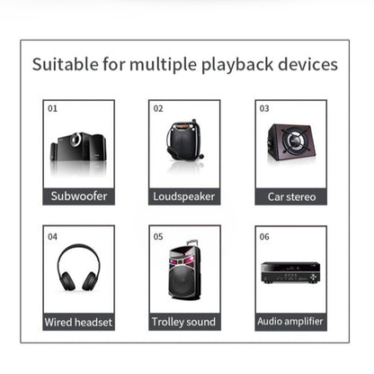R6 NFC Bluetooth 5.0 เครื่องรับสัญญาณเพลงบนเดสก์ท็อปตัวรับสัญญาณ Bluetooth รองรับการ์ด TF