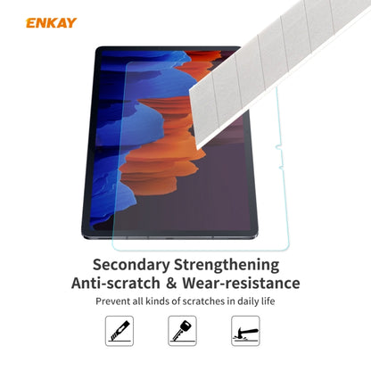 สำหรับ Samsung Galaxy Tab S7 ENKAY Hat-Prince 0.33mm 9H ความแข็งพื้นผิว 2.5D ตัวป้องกันกระจกนิรภัยป้องกันการระเบิด