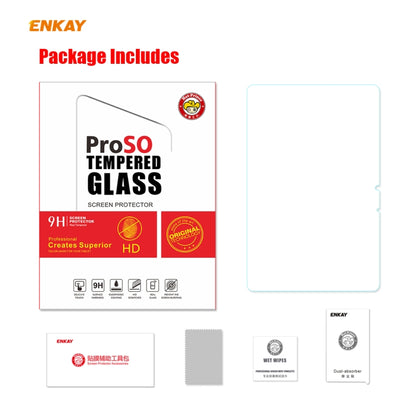 สำหรับ Samsung Galaxy Tab S7 ENKAY Hat-Prince 0.33mm 9H ความแข็งพื้นผิว 2.5D ตัวป้องกันกระจกนิรภัยป้องกันการระเบิด