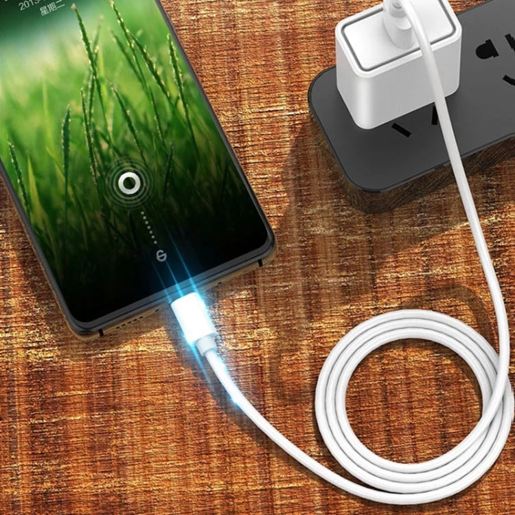 2.4A USB ชายกับไมโคร USB ชายอินเตอร์เฟซสายชาร์จความยาว: 1 เมตร (สีขาว), 1m