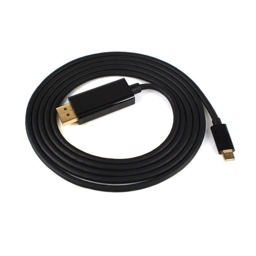 4K 60Hz Type-C ถึง DP DisplayPort เชื่อมต่อสายอะแดปเตอร์ DP ความยาวสายเคเบิล: 1.8 ม.