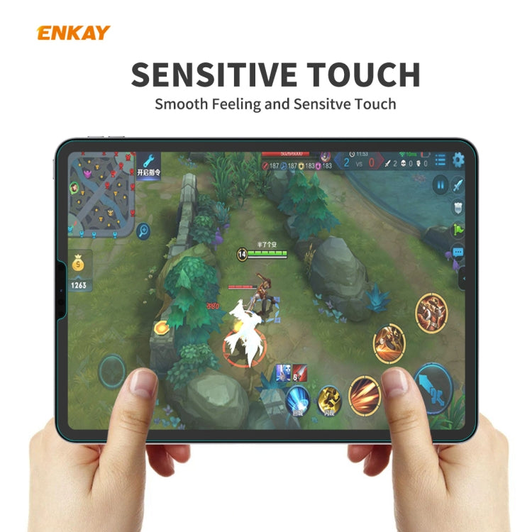 สำหรับ iPad Pro 11 2020/2018 2 ชิ้น ENKAY Hat-Prince 0.33mm 9H ความแข็งพื้นผิว 2.5D ตัวป้องกันกระจกนิรภัยป้องกันการระเบิด, For iPad Pro 11 2022 / 2021 / 2020 / 2018(2pcs)