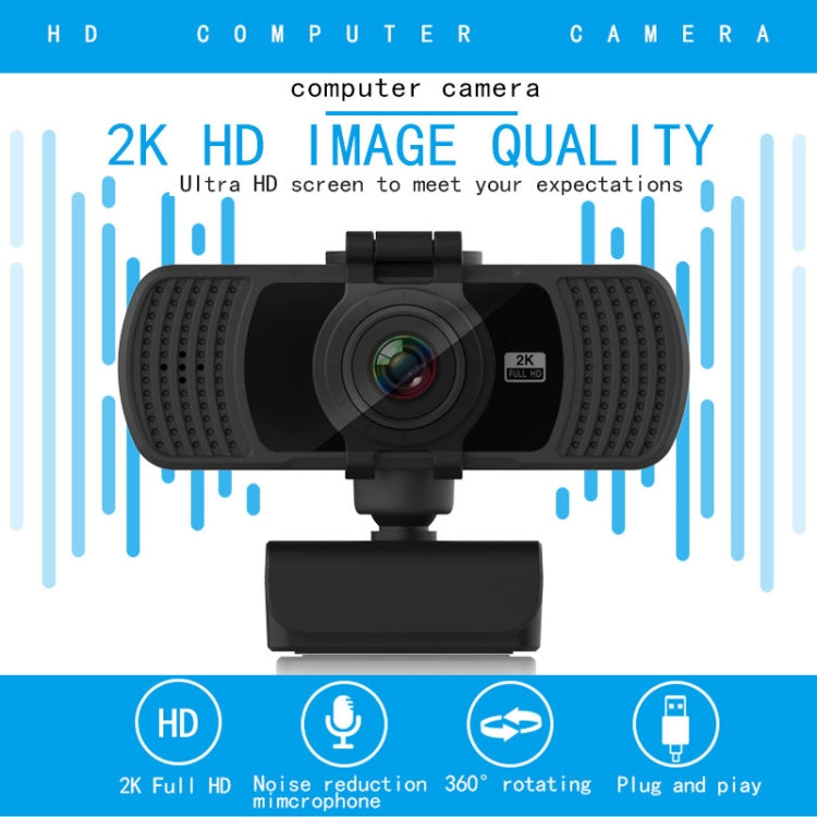 Richwell PC-06 มินิ 360 องศาหมุน 4.0 MP HD ออโต้โฟกัสเว็บแคมพีซีพร้อมไมโครโฟนลดเสียงรบกวน
