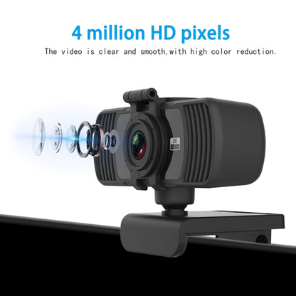 Richwell PC-06 มินิ 360 องศาหมุน 4.0 MP HD ออโต้โฟกัสเว็บแคมพีซีพร้อมไมโครโฟนลดเสียงรบกวน