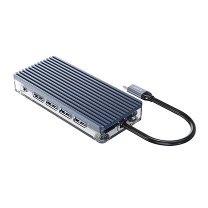 ORICO WB-11P 10 ใน 1 Type-C ฮับโปร่งใส, WB-11P