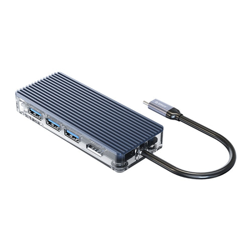 ORICO WB-8P 8-in-1 Type-C ฮับโปร่งใส, WB-8P