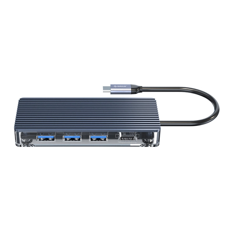 ORICO WB-8P 8-in-1 Type-C ฮับโปร่งใส, WB-8P