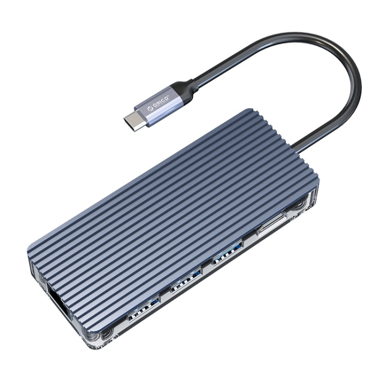 ORICO WB-8P 8-in-1 Type-C ฮับโปร่งใส, WB-8P