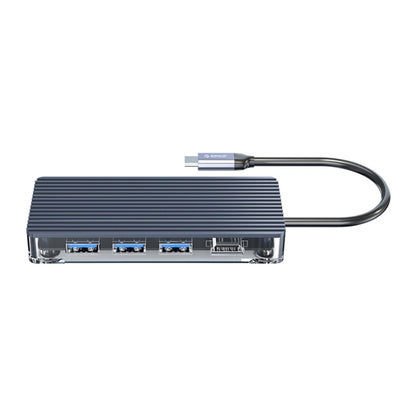ORICO 6 in 1 Type-C ฮับโปร่งใส, WB-6TS