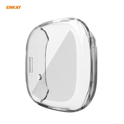 สำหรับ Fitbit Versa 3 / Fitbit Sense ENKAY Hat-Prince ENK-AC8208 เคส TPU Soft โปร่งใสแบบเต็มครอบคลุม