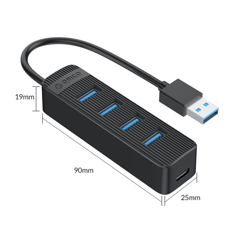 ORICO TWU3-4A-BK ฮับ USB 3.0 4 พอร์ต, TWU3-4A