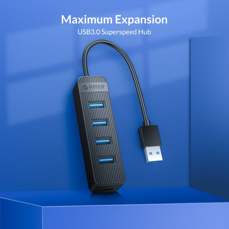 ORICO TWU3-4A-BK ฮับ USB 3.0 4 พอร์ต, TWU3-4A