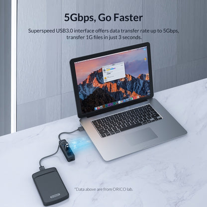 ORICO TWU3-4A-BK ฮับ USB 3.0 4 พอร์ต, TWU3-4A