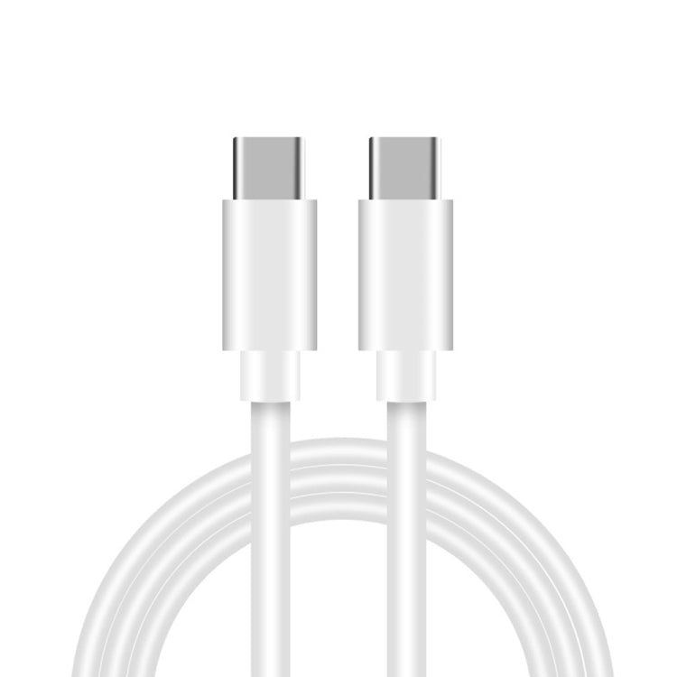 2 in 1 PD 20W ที่ชาร์จสำหรับเดินทางพอร์ต USB-C / Type-C เดี่ยว + 3A PD 3.0 USB-C / Type-C ถึง USB-C / Type-C ชุดสายเคเบิลข้อมูลชาร์จเร็ว, ความยาวสายเคเบิล: 1 ม., ปลั๊ก US, 20W 1m