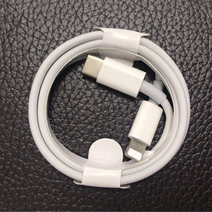 2 in 1 PD 20W แท่นชาร์จสำหรับเดินทางพอร์ต USB-C / Type-C เดี่ยว + 3A PD3.0 ชุดสายเคเบิลข้อมูล USB-C / Type-C ถึง 8 พินชาร์จเร็ว, ความยาวสายเคเบิล: 2 ม., ปลั๊ก EU, 20W 2m