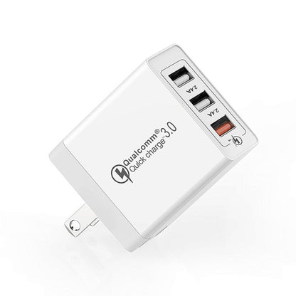 SDC-30W 30W QC 3.0 USB + 2.4A Dual USB 2.0 พอร์ตโทรศัพท์มือถือแท็บเล็ตพีซี Universal Quick Charger Travel Charger, US Plug, US Plug