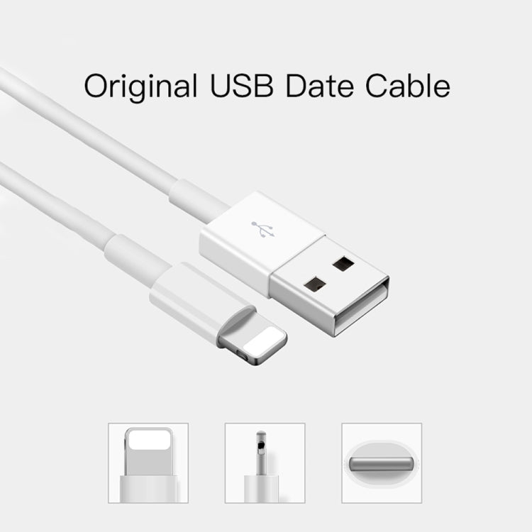 SDC-30W 2 in 1 USB to 8 Pin Data Cable + 30W QC 3.0 USB + 2.4A Dual USB 2.0 พอร์ตโทรศัพท์มือถือแท็บเล็ตพีซี Universal Quick Charger Travel Charger Set, UK Plug, with 8 Pin Cable, UK Plug