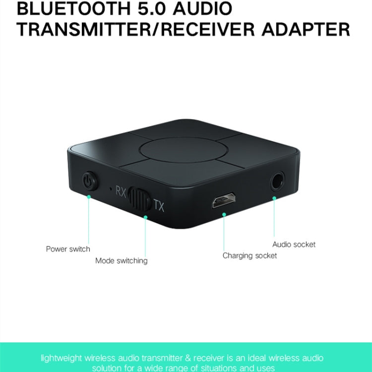 KN326 เครื่องส่งสัญญาณเสียงบลูทูธ 5.0 อะแดปเตอร์บลูทูธสองในหนึ่งเดียวสำหรับการโทรแบบแฮนด์ฟรี