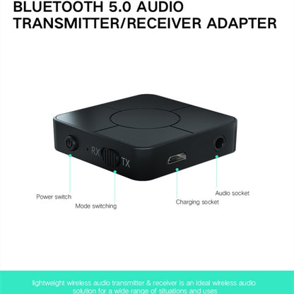 KN326 เครื่องส่งสัญญาณเสียงบลูทูธ 5.0 อะแดปเตอร์บลูทูธสองในหนึ่งเดียวสำหรับการโทรแบบแฮนด์ฟรี