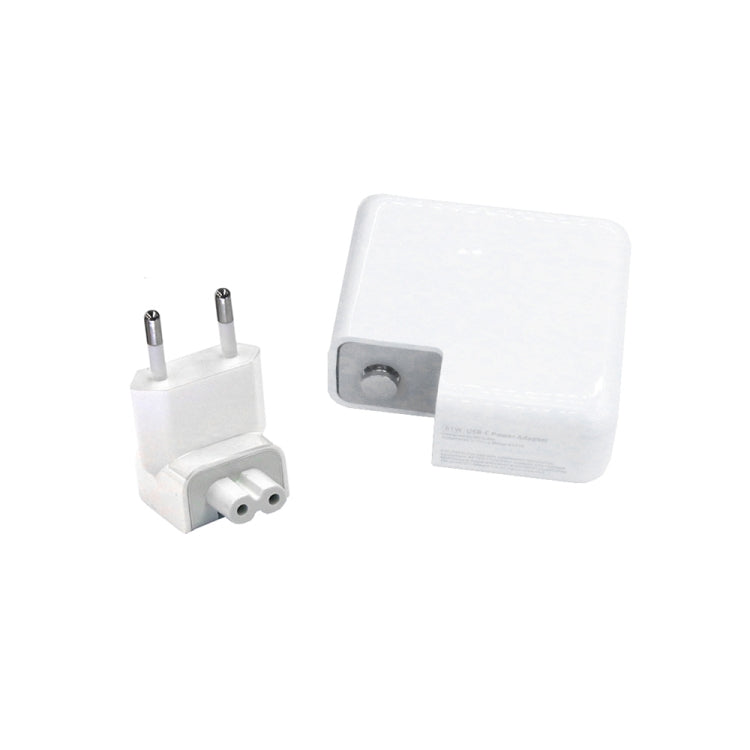 2 in 1 PD3.0 30W USB-C / Type-C Travel Charger พร้อมเท้าที่ถอดออกได้ PD3.0 3A USB-C / Type-C ถึง USB-C / Type-C ชุดสายเคเบิลข้อมูลชาร์จเร็ว, ความยาวสายเคเบิล: 1 ม.,ปลั๊กสหภาพยุโรป, 1m EU Plug