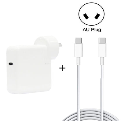 2 in 1 PD 30W USB-C / Type-C + 3A PD 3.0 USB-C / Type-C ถึง USB-C / Type-C ชุดสายเคเบิลข้อมูลชาร์จเร็ว, ความยาวสายเคเบิล: 2 ม., ปลั๊ก AU, 2m AU Plug