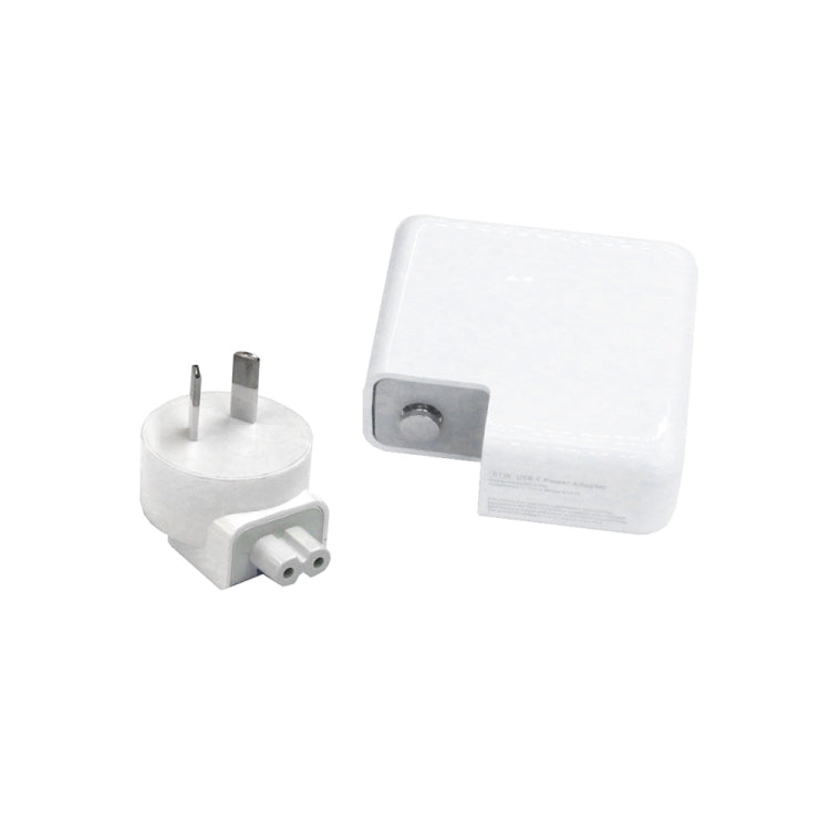 2 in 1 PD3.0 30W USB-C / Type-C Travel Charger พร้อมเท้าที่ถอดออกได้ PD3.0 3A USB-C / Type-C ถึง 8 Pin ชุดสายเคเบิลข้อมูลการชาร์จอย่างรวดเร็ว, ความยาวสายเคเบิล: 1 ม., ปลั๊ก AU, 1m