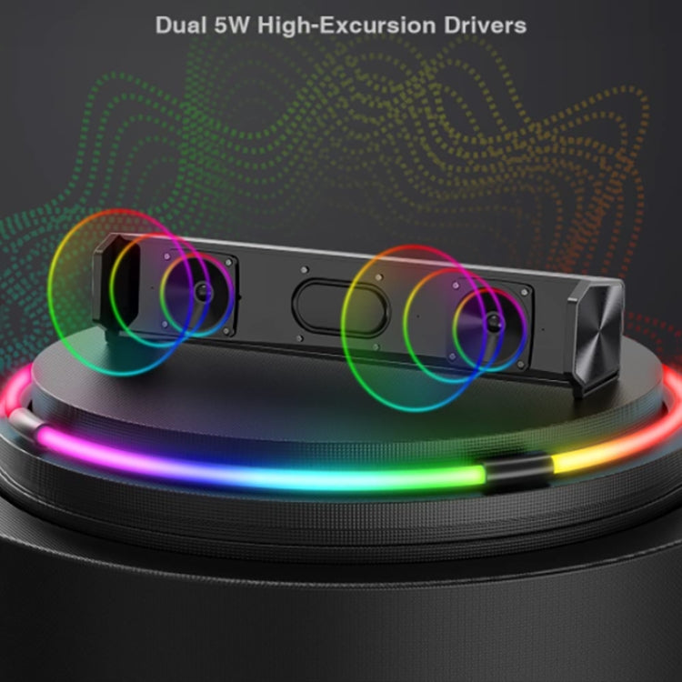 C2 10W TWS ไร้สายกลางแจ้งแบบพกพาลำโพงโฮมเธียเตอร์ซับวูฟเฟอร์ Soundbar เสียง, นาฬิการองรับและนาฬิกาปลุก