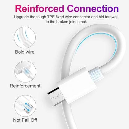 XJ-013 2.4A USB ชายกับไมโคร USB ชายอินเตอร์เฟซอย่างรวดเร็วชาร์จสายเคเบิลข้อมูลความยาว: 3 เมตร, Micro USB