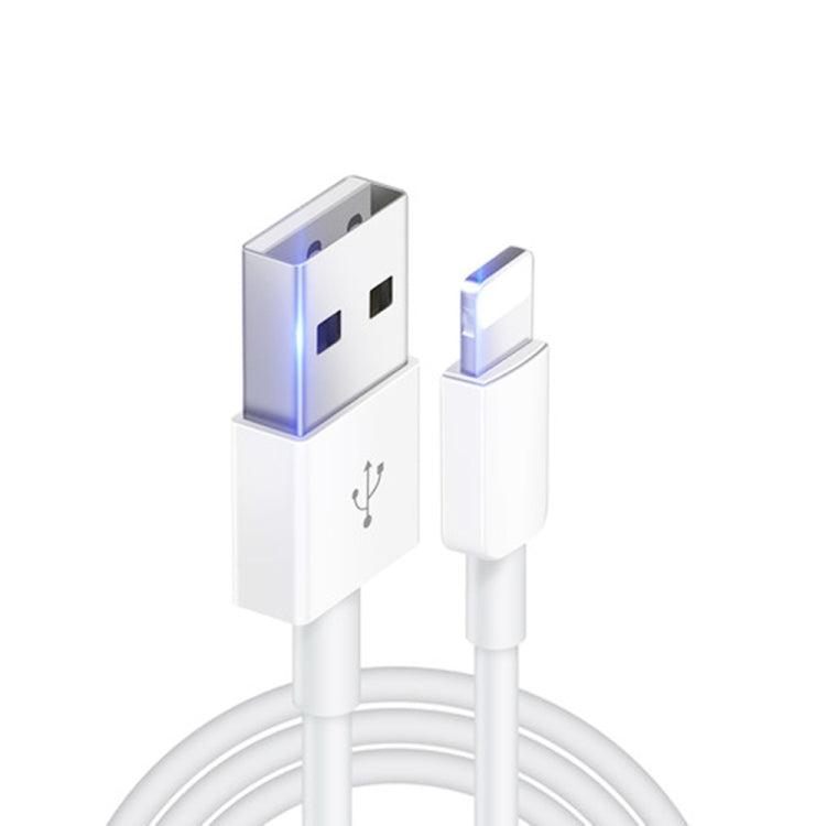 XJ-017 3A USB ชายถึง 8 พินสายเคเบิลข้อมูลการชาร์จอย่างรวดเร็วชายความยาว: 1 ม, 1m