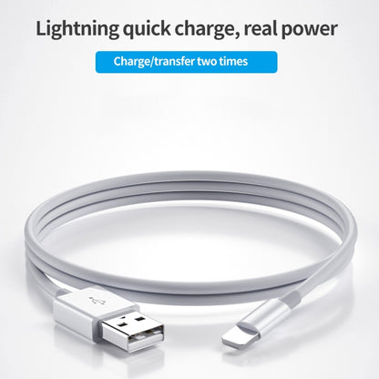 XJ-017 3A USB ชายถึง 8 พินสายเคเบิลข้อมูลการชาร์จอย่างรวดเร็วชายความยาว: 1 ม, 1m