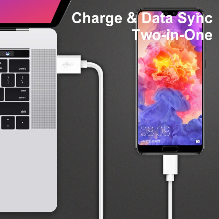 XJ-023 2 ชิ้น USB ชายกับไมโคร USB ชายอินเตอร์เฟซสายชาร์จ, ความยาว: 1 ม, Micro USB