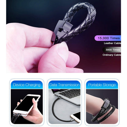 XJ-26 2.4A USB to Micro USB Creative Bracelet สายเคเบิลข้อมูล, ความยาวสายเคเบิล: 22.5 ซม., XJ-26 Micro USB, 22.5cm Micro USB