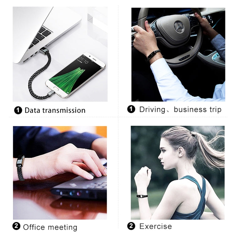 XJ-26 2.4A USB to Micro USB Creative Bracelet สายเคเบิลข้อมูล, ความยาวสายเคเบิล: 22.5 ซม., XJ-26 Micro USB, 22.5cm Micro USB