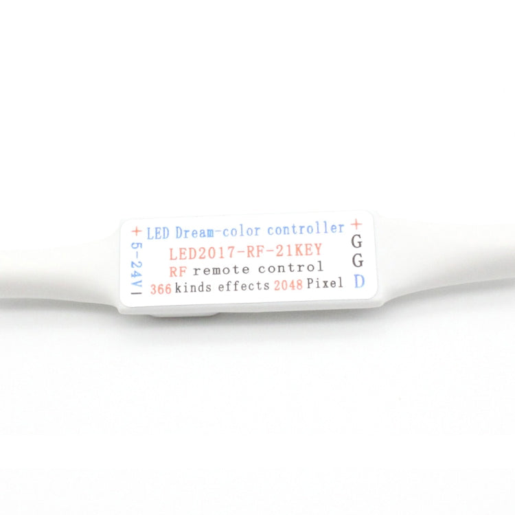 RGB LED Controller พร้อมรีโมทคอนโทรล RF 21 ปุ่มสำหรับ WS2812B WS2811 LED Strip