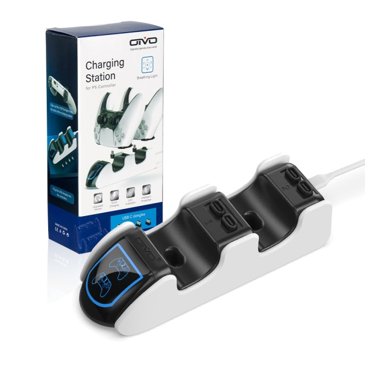 OIVO แท่นชาร์จแท่นชาร์จคู่สำหรับ PS5, IV-P5207