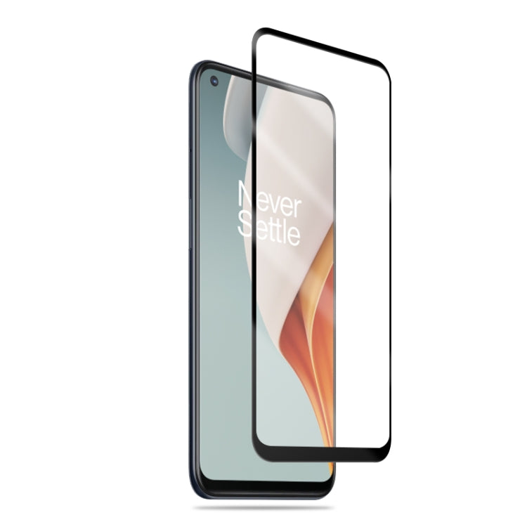 สำหรับ OnepPlus Nord N10 5G mocolo 0.33mm 9H 3D Full กาวโค้งแบบเต็มหน้าจอฟิล์มกระจกนิรภัย, For OnepPlus Nord N10 5G