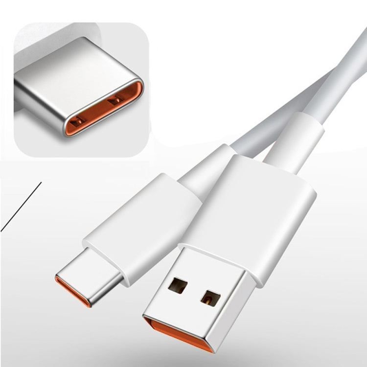 XJ-042 6A USB to USB-C / Type-C สายเคเบิลข้อมูลการชาร์จอย่างรวดเร็ว, ความยาว: 2 ม., 2m