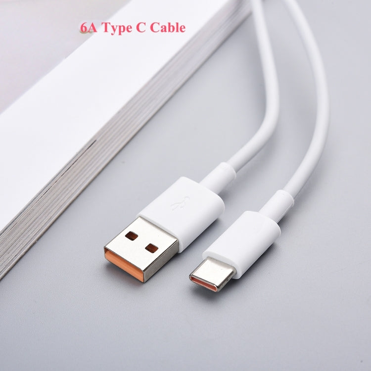 XJ-042 6A USB to USB-C / Type-C สายเคเบิลข้อมูลการชาร์จอย่างรวดเร็ว, ความยาว: 2 ม., 2m