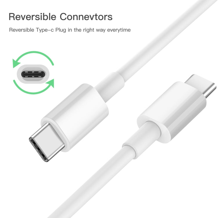 XJ-47 3A USB-C / Type-C ถึง USB-C / Type-C สายเคเบิลข้อมูลการชาร์จอย่างรวดเร็ว, ความยาว: 1 ม.