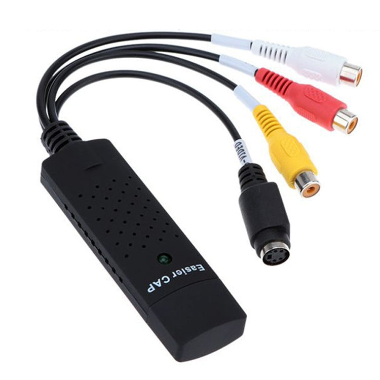 วิดีโอ USB 2.0 แบบพกพา + เสียงขั้วต่อ RCA หญิงถึงหญิงสำหรับทีวี / DVD / VHS รองรับ Vista 64 / win 7 / win 8 / win 10 / Mac OS