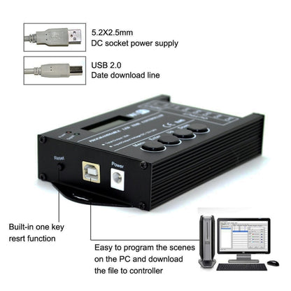 TC421 20A WiFi โปรแกรม 5CH RGB LED ตัวควบคุมเวลาสำหรับพิพิธภัณฑ์สัตว์น้ำ, ถังปลา, การเจริญเติบโตของพืช, DC 12-24V