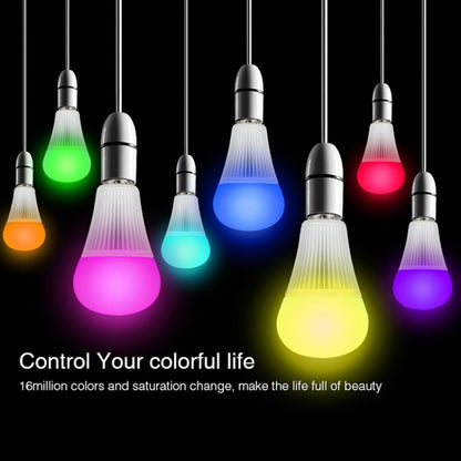 FUT012 E27 9W RGB + CCT หลอดไฟ LED 100V-240V สีรีโมทคอนโทรลสมาร์ทหลอดไฟ WiFi ไร้สาย 2.4G