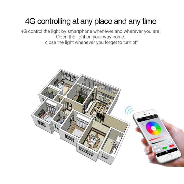 FUT012 E27 9W RGB + CCT หลอดไฟ LED 100V-240V สีรีโมทคอนโทรลสมาร์ทหลอดไฟ WiFi ไร้สาย 2.4G