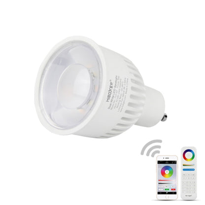 FUT107 GU10 สปอตไลท์หลอดไฟ LED CCT สีขาวคู่ 6 วัตต์สำหรับห้องนอนและห้องนั่งเล่น